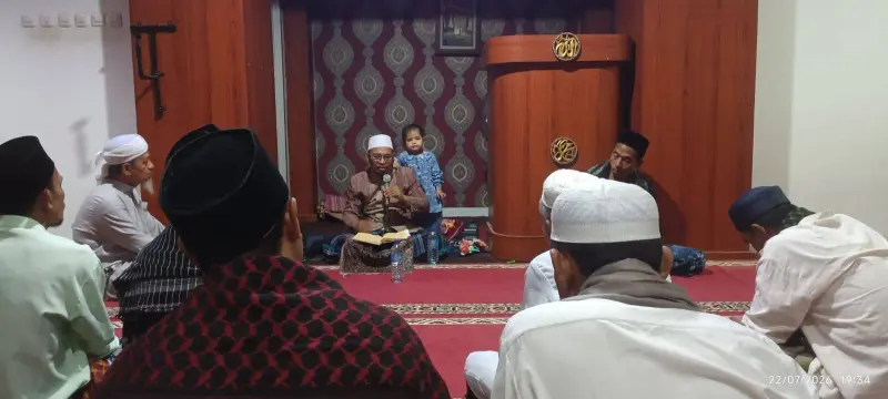 Pengajian Rutin  TA'MIR Masjid Nurul Iman di Mushalla Darul Islam Dusun Todo Lauk , Desa Bentek, Kecamatan Gangga, Kabupaten Lombok Utara